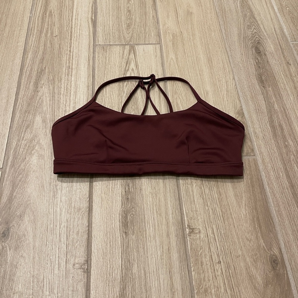 ALO Yoga Burgundy Bra